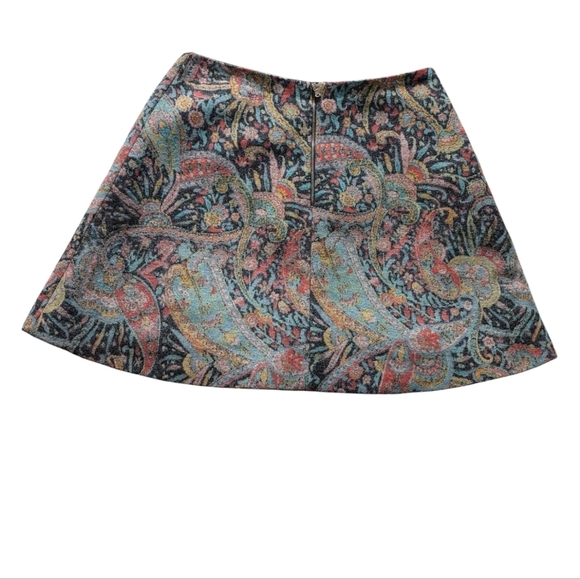 😃Carven A-line mini lined skirt sz L - Picture 2 of 6